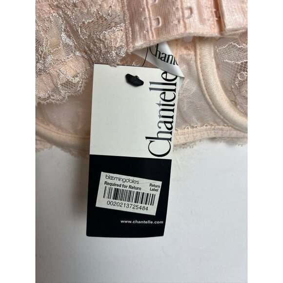 Chantelle Sheer Unlined Lace Light Pink Underwire Bra Size 38B NWT - Picture 6 of 8